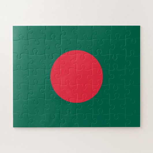 Patriottische vlag van Bangladesh Legpuzzel (Horizontaal)