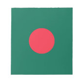 Patriottische vlag van Bangladesh Notitieblok (Voorkant)