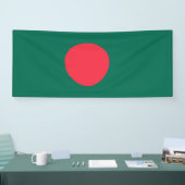 Patriottische vlag van Bangladesh Spandoek (Beurs)