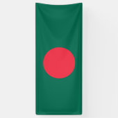 Patriottische vlag van Bangladesh Spandoek (Verticaal)