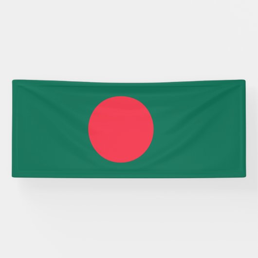 Patriottische vlag van Bangladesh Spandoek (Horizontaal)