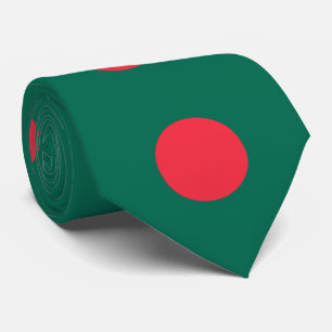 Patriottische vlag van Bangladesh Stropdas