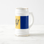 Patriottische vlag van Barbados Bierpul (Voorkant rechts)