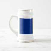 Patriottische vlag van Barbados Bierpul (Links)