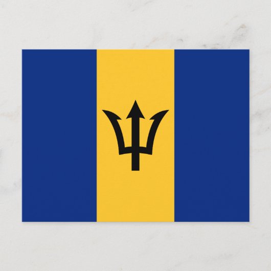 Patriottische vlag van Barbados Briefkaart (Voorkant)