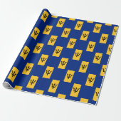 Patriottische VLAG VAN BARBADOS Cadeaupapier (Uitgerold)