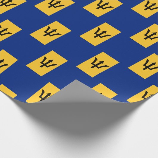 Patriottische VLAG VAN BARBADOS Cadeaupapier (Hoek)