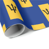 Patriottische VLAG VAN BARBADOS Cadeaupapier (Rol Hoek)