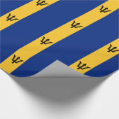 Patriottische vlag van Barbados Cadeaupapier (Hoek)