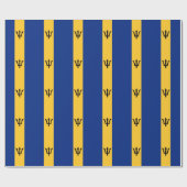 Patriottische vlag van Barbados Cadeaupapier (Vlak)