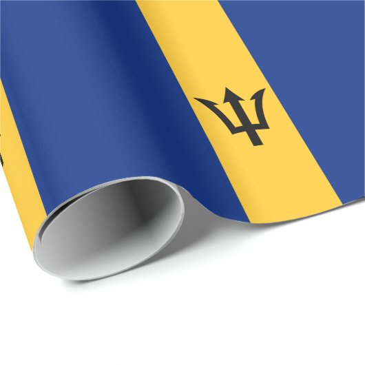 Patriottische vlag van Barbados Cadeaupapier (Rol Hoek)