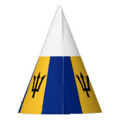 Patriottische vlag van Barbados Feesthoedjes (Achterkant)