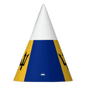 Patriottische vlag van Barbados Feesthoedjes (Links)