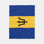Patriottische vlag van Barbados Fleece Deken (Voorkant)