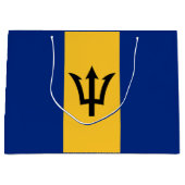 Patriottische vlag van Barbados Groot Cadeauzakje (Voorkant)