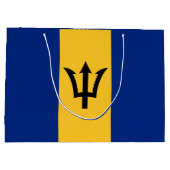 Patriottische vlag van Barbados Groot Cadeauzakje (Achterkant)