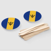 Patriottische vlag van Barbados Handwaaier (Niet-gemonteerd)