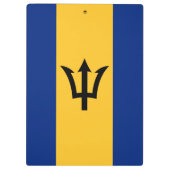 Patriottische vlag van Barbados Klembord (Achterkant)
