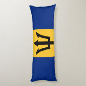 Patriottische vlag van Barbados Lichaamskussen (Achterkant (Verticaal))