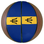 Patriottische vlag van Barbados Mini Basketbal (Verticaal)