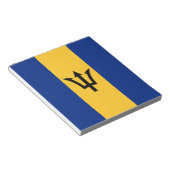 Patriottische vlag van Barbados Notitieblok (Schuin)