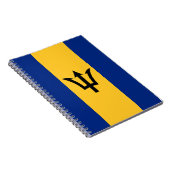 Patriottische vlag van Barbados Notitieboek (Rechterzijde)