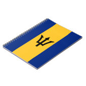 Patriottische vlag van Barbados Notitieboek (Linkerzijde)