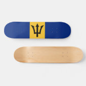Patriottische vlag van Barbados Persoonlijk Skateboard (Horizontaal)