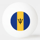 Patriottische vlag van Barbados Pingpongbal (Voorkant)