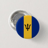 Patriottische vlag van Barbados Ronde Button 3,2 Cm (Voorkant /achterkant)
