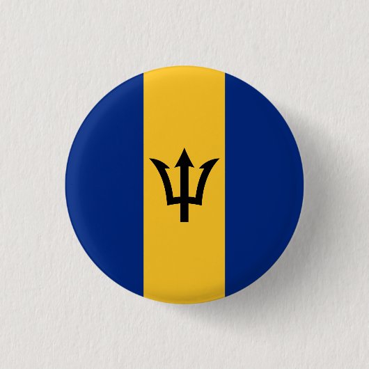 Patriottische vlag van Barbados Ronde Button 3,2 Cm (Voorkant)