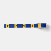Patriottische vlag van Barbados Satijnen Lint (Voorkant)