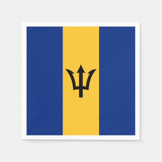 Patriottische vlag van Barbados Servet (Voorkant)