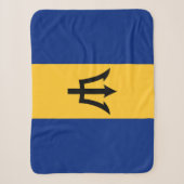 Patriottische vlag van Barbados Sherpa Deken (Voorkant)