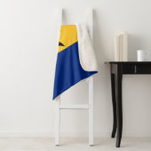 Patriottische vlag van Barbados Sherpa Deken (In situ)