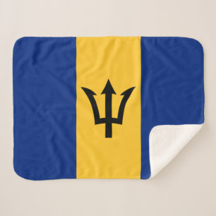 Patriottische vlag van Barbados Sherpa Deken