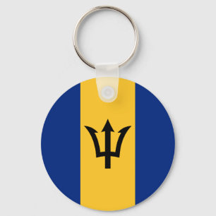 Patriottische vlag van Barbados Sleutelhanger