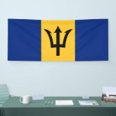 Patriottische vlag van Barbados Spandoek (Beurs)