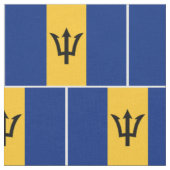 Patriottische vlag van Barbados Stof (Close Up)
