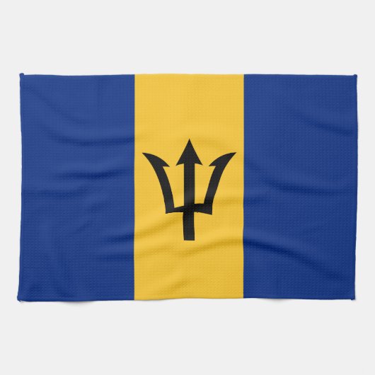 Patriottische vlag van Barbados Theedoek (Horizontaal)