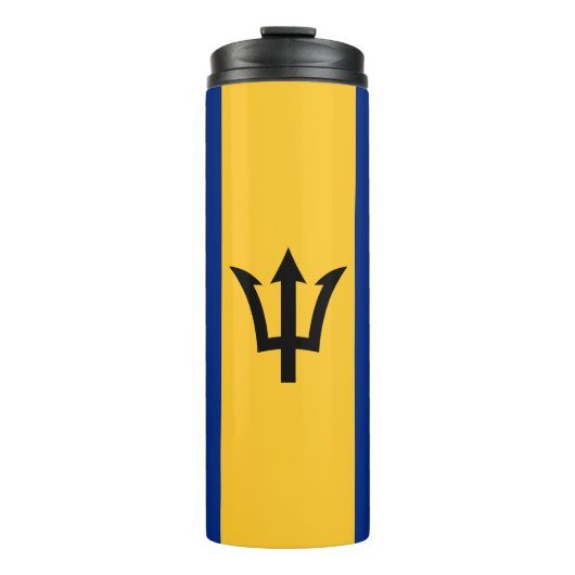 Patriottische vlag van Barbados Thermosbeker (Voorkant)