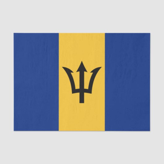 Patriottische vlag van Barbados Tissuepapier (Voorkant)