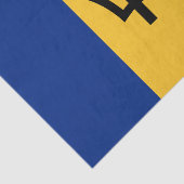 Patriottische vlag van Barbados Tissuepapier (Detail)