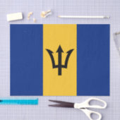 Patriottische vlag van Barbados Tissuepapier (Craft)