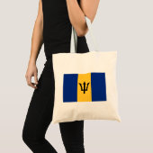 Patriottische vlag van Barbados Tote Bag (Voorkant (product))