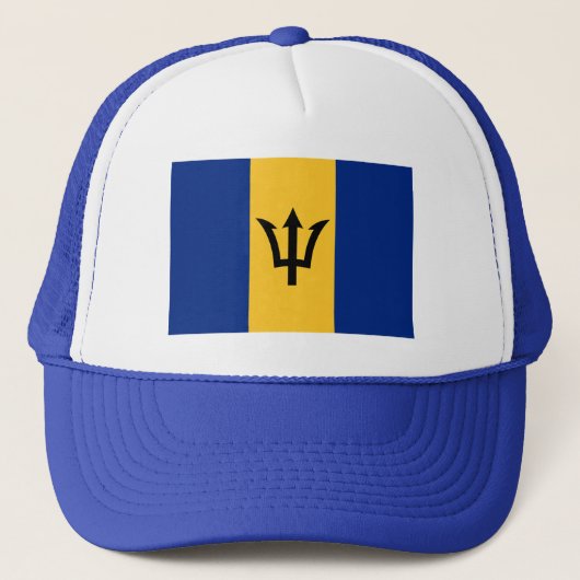 Patriottische vlag van Barbados Trucker Pet (Voorkant)