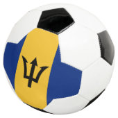 Patriottische vlag van Barbados Voetbal (Drie kwart)