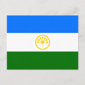 Patriottische vlag van Bashkortostan Briefkaart (Voorkant)