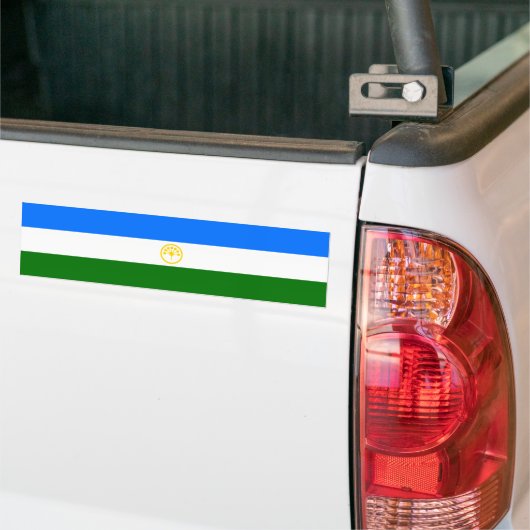Patriottische vlag van Bashkortostan Bumpersticker (Op Truck)