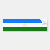 Patriottische vlag van Bashkortostan Bumpersticker (Voorkant)